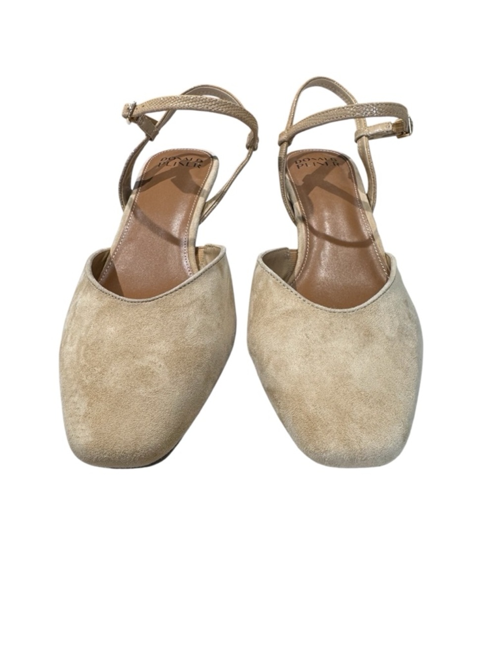 Donald Pliner Beige Suede Slingback Pump Size 10M - Picture 5 of 11